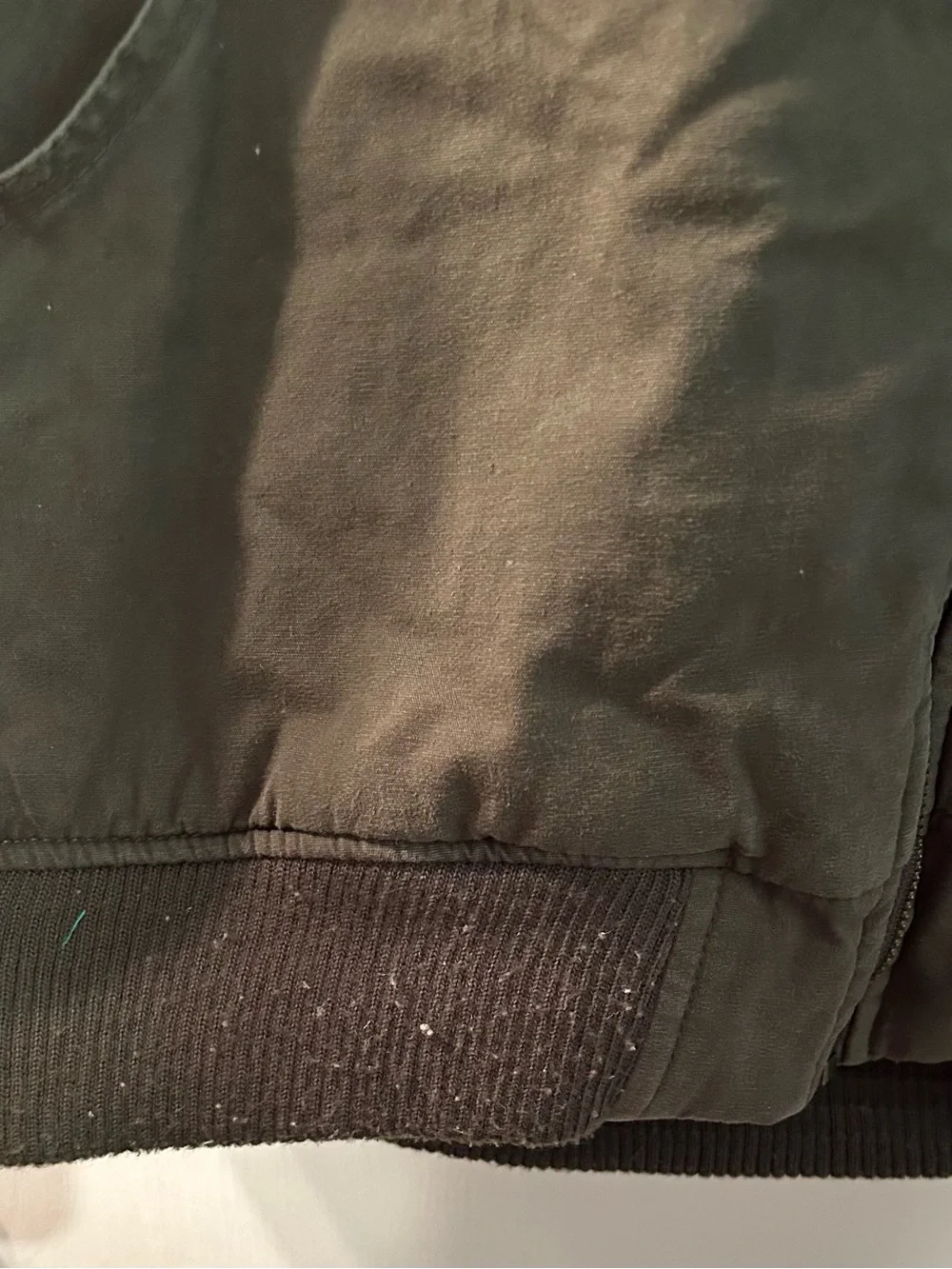 Oscar Sports Olive Green Sherpa-Lined Hoodie Jacket Size XL